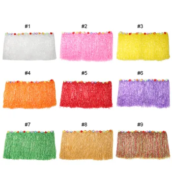 276x75cm Colorful Flower Inlaid PP Artificial Grass Table Skirt Summer Hawaiian Tropical Party Table Skirt Cover
276x75cm Colorful Flower Inlaid PP Artificial Grass Table Skirt Summer Hawaiian Tropical Party Table Skirt Cover