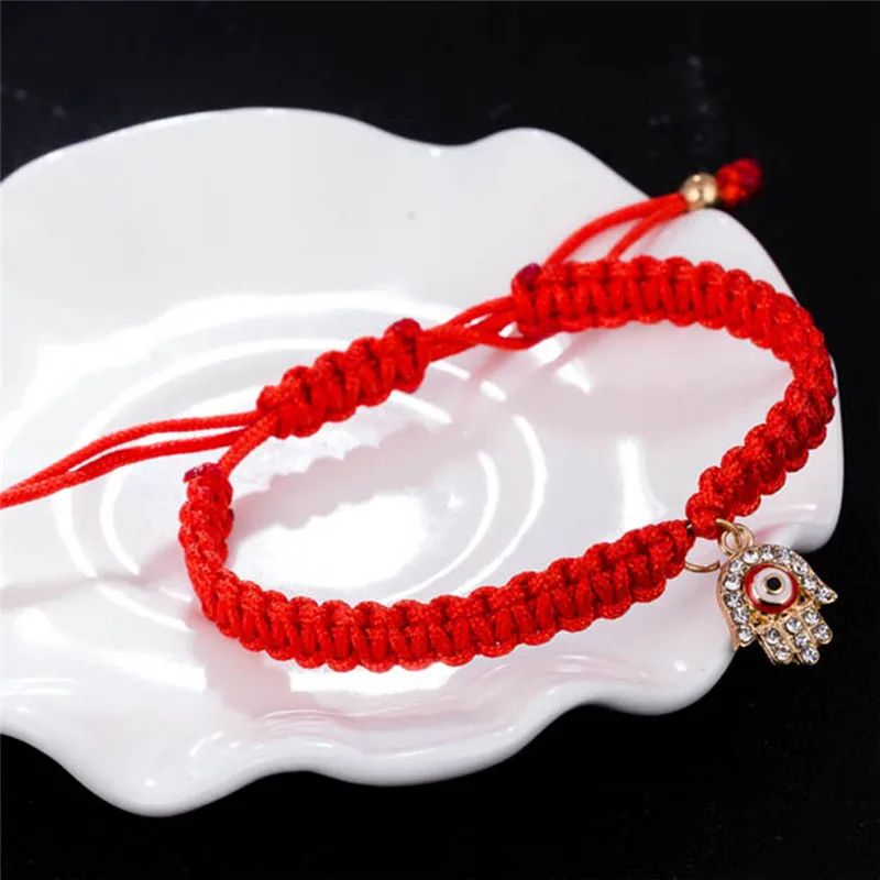 Red Thread Turkish Jewelry Crystal Hamsa Hand Charm Bracelets Bring Lucky Peaceful Bracelets Handmade Braided Rope Bracelets
Red Thread Turkish Jewelry Crystal Hamsa Hand Charm Bracelets Bring Lucky Peaceful Bracelets Handmade Braided Rope Bracelets