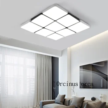 Nordic modern black and white block ceiling lamp living room bedroom creative super thin rectangular LED ceiling lamp
Nordic modern black and white block ceiling lamp living room bedroom creative super thin rectangular LED ceiling lamp