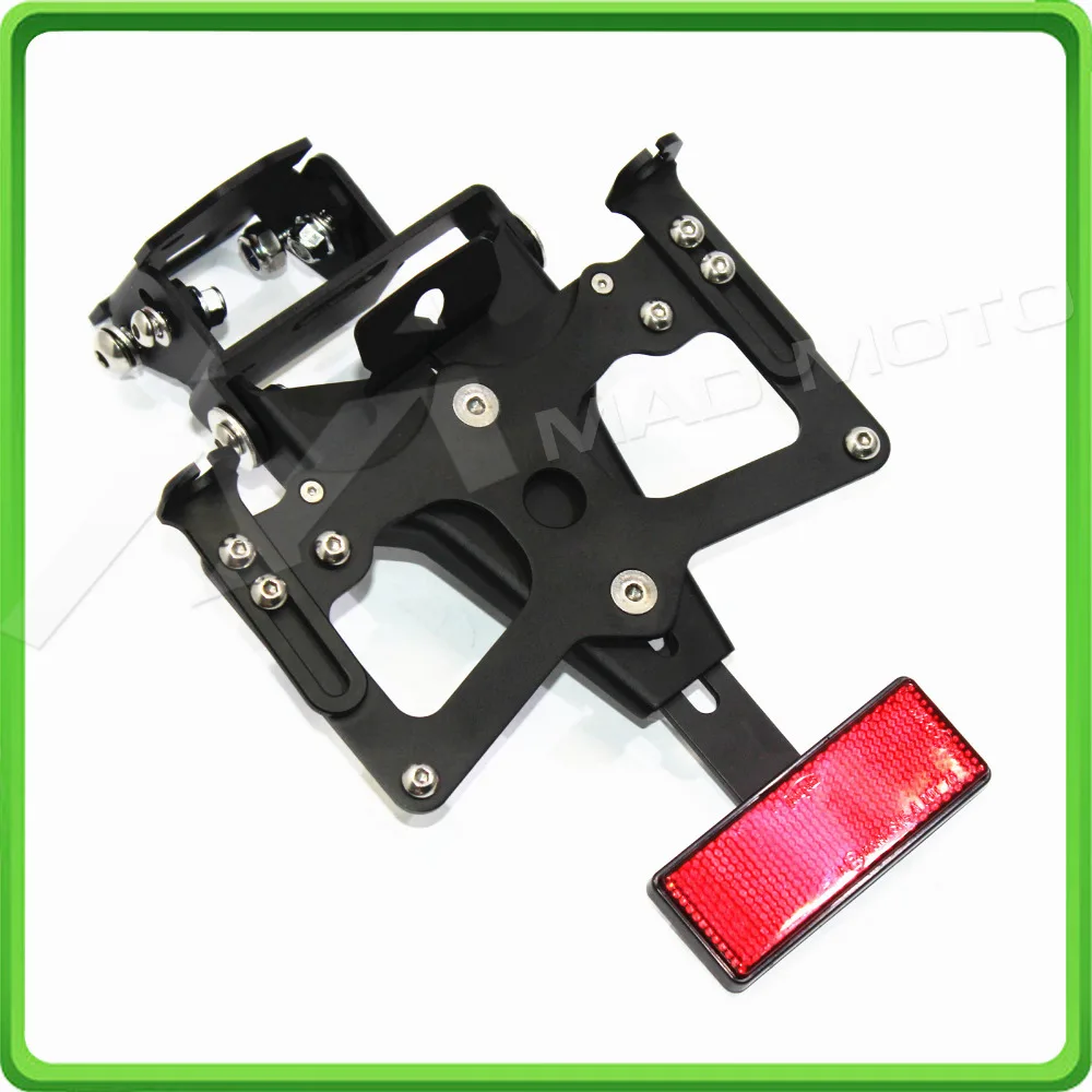 For Kawasaki Z 1000 Z1000 2014-2015 Motorcycle Accessories Adjustable Fender Plate Bracket License Plate Holder (2)
