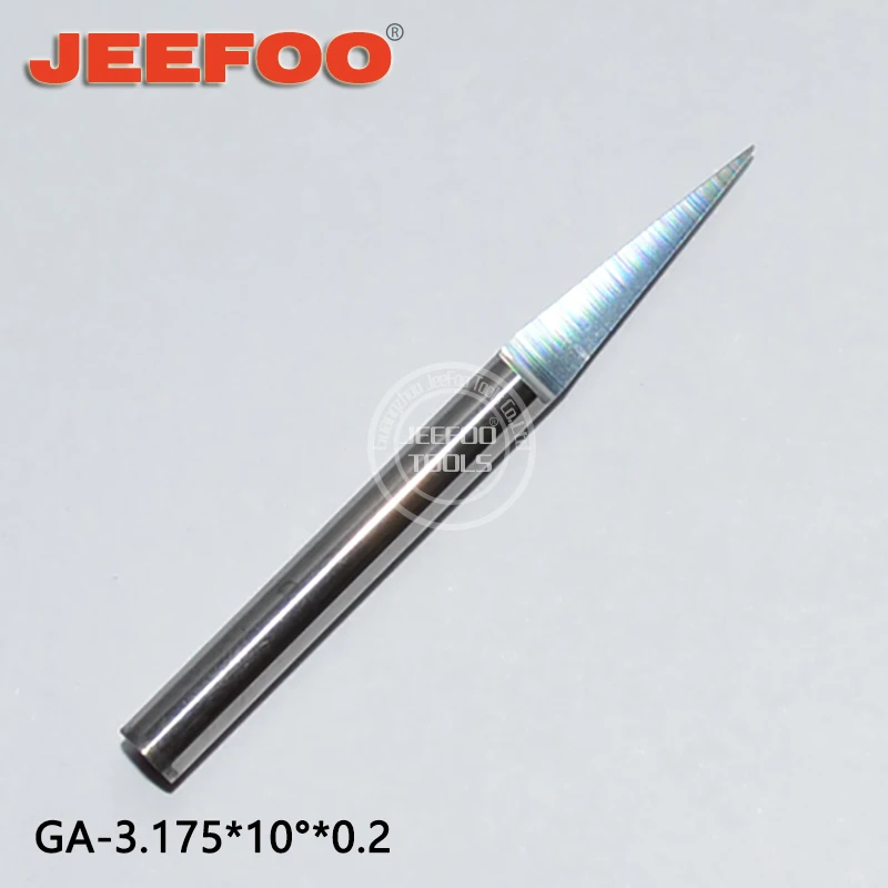 3.175*10Degree*0.2 Solid Carbide Flat Bottom Engraving Bit/ CNC Router Tool /Cutting Knifes Tools/ Flat Bottom PCB Engraving
3.175*10Degree*0.2 Solid Carbide Flat Bottom Engraving Bit/ CNC Router Tool /Cutting Knifes Tools/ Flat Bottom PCB Engraving