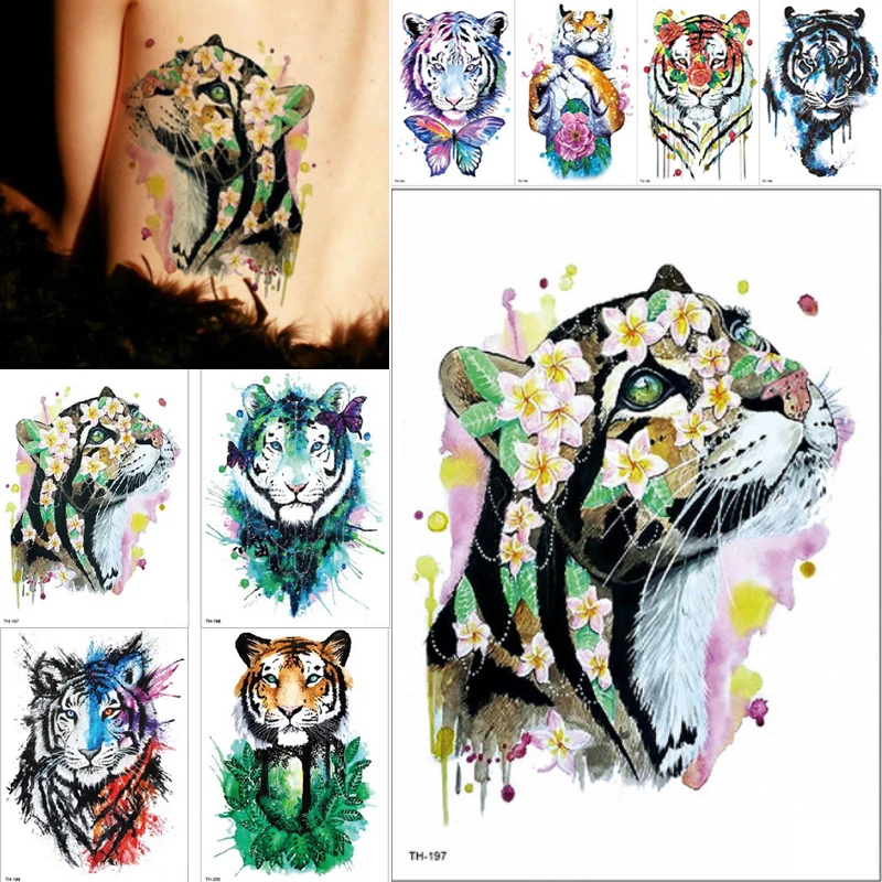2018 new Trendy Temporary Tattoo Sticker colorful cute tiger like cats tattoo Water Transfer body paint fake tattoo set 21*15cm
2018 new Trendy Temporary Tattoo Sticker colorful cute tiger like cats tattoo Water Transfer body paint fake tattoo set 21*15cm