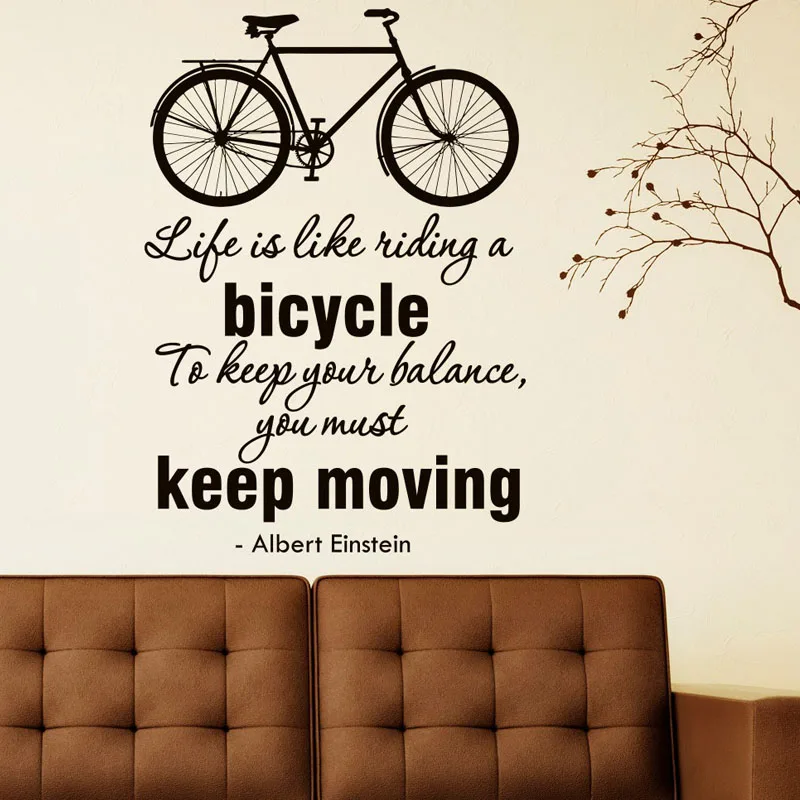Life Is Like Riding A Bicycle Wall Stickers Living Room Home Decor Bicycle Pattern DIY Vinyl Removable Wall Decals
Life Is Like Riding A Bicycle Wall Stickers Living Room Home Decor Bicycle Pattern DIY Vinyl Removable Wall Decals