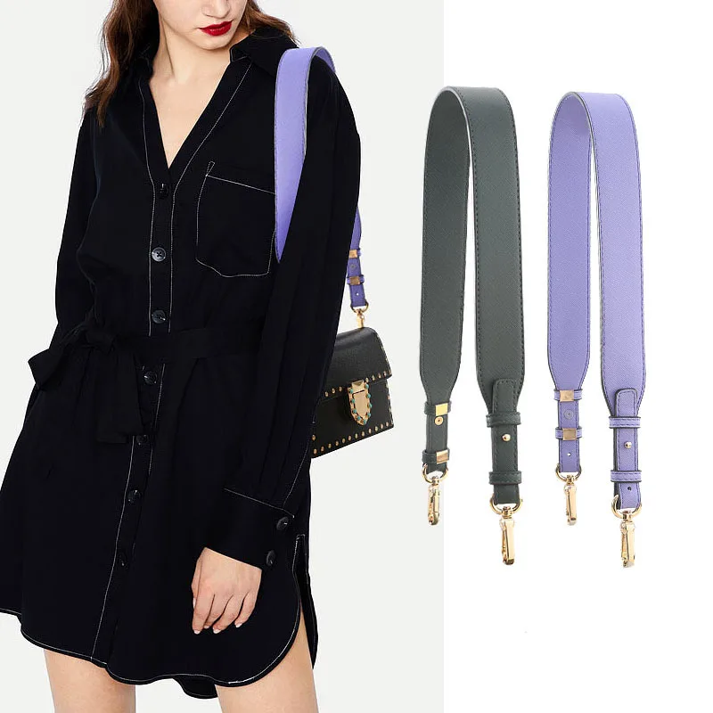 Solid Color Wide Shoulder Strap Fashion Female Adjustable Bag Straps Long Belt For Handbag Accessories Leather Handle | Багаж и сумки