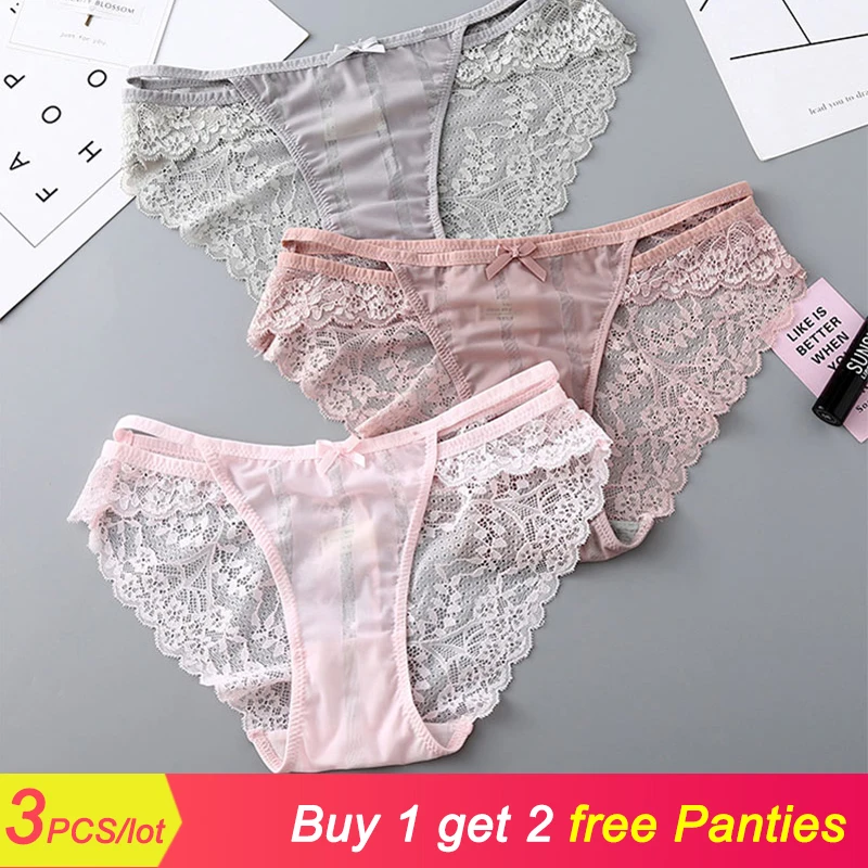 3PCS Women Underwear Ice Silk Breathable Cotton Bottom Panties Sexy Lingerie Lace Low Rise Panty For Ladies Hollow Out Briefs
3PCS Women Underwear Ice Silk Breathable Cotton Bottom Panties Sexy Lingerie Lace Low Rise Panty For Ladies Hollow Out Briefs