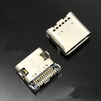 10pcs 24P USB 3.1 Type-C Connector 24 Pin Receptacle Right Angle Type C PCB SMT Dual Row Tab Female Socket
10pcs 24P USB 3.1 Type-C Connector 24 Pin Receptacle Right Angle Type C PCB SMT Dual Row Tab Female Socket