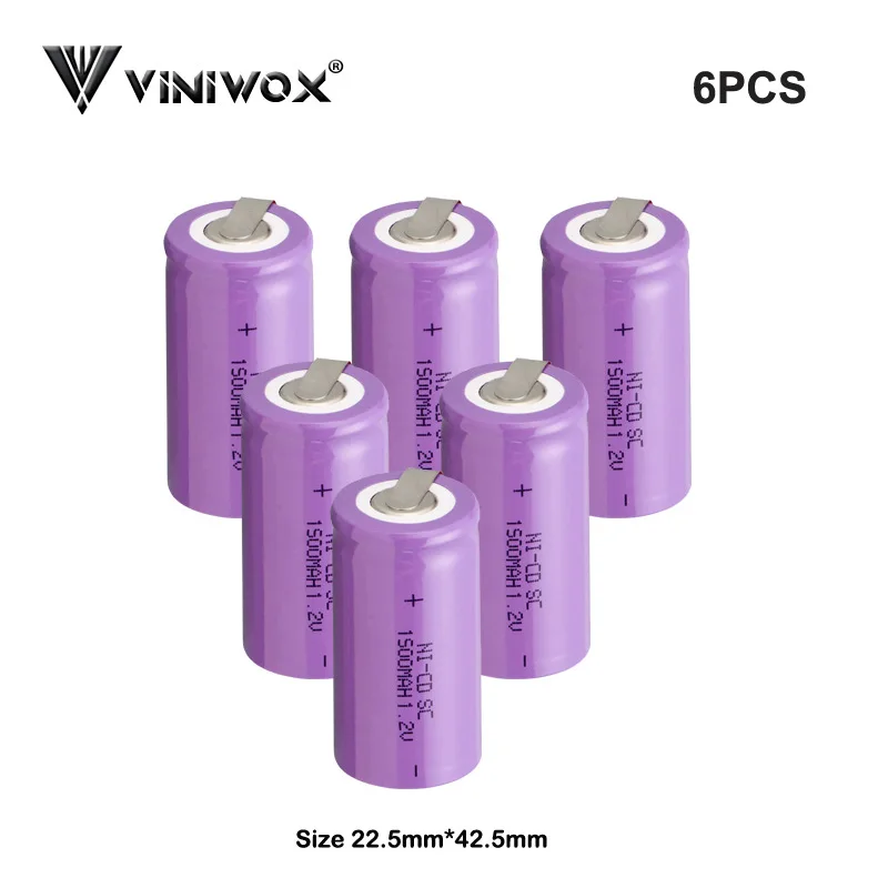 1500mAh Ni-CD 1.2V SC Power tool Battery cells Subc Rechargeable batteries for Makita AEG Black&Decker Bosch Electric Parts
1500mAh Ni-CD 1.2V SC Power tool Battery cells Subc Rechargeable batteries for Makita AEG Black&Decker Bosch Electric Parts