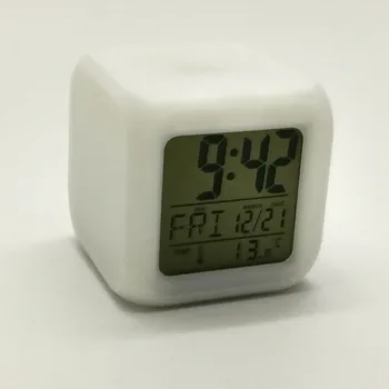 Drop shipping 2018 New 7 Colors LED Changing Digital Alarm Clock Desk Thermometer Night Glowing Cube LCD Clock Home Deco
Drop shipping 2018 New 7 Colors LED Changing Digital Alarm Clock Desk Thermometer Night Glowing Cube LCD Clock Home Deco