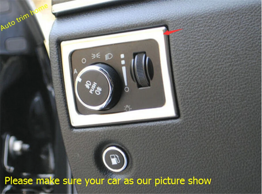 Stainless Steel Headlight Lamp Switch Button Cover Trims 1pcs For Jeep Grand Cherokee 2011 - 2014
Stainless Steel Headlight Lamp Switch Button Cover Trims 1pcs For Jeep Grand Cherokee 2011 - 2014