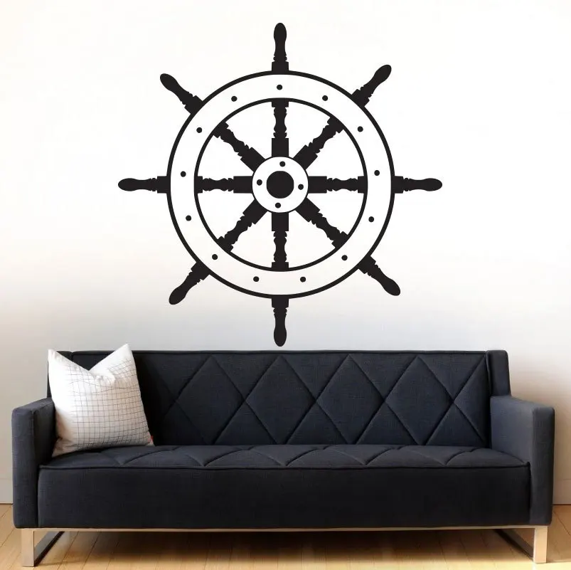 Ship Wheel Decor Decal Nautical Sailor Wall Decal Vinyl Wall Art Sticker Removable Living Room Sofa Background Wall Paper YO-10
Ship Wheel Decor Decal Nautical Sailor Wall Decal Vinyl Wall Art Sticker Removable Living Room Sofa Background Wall Paper YO-10