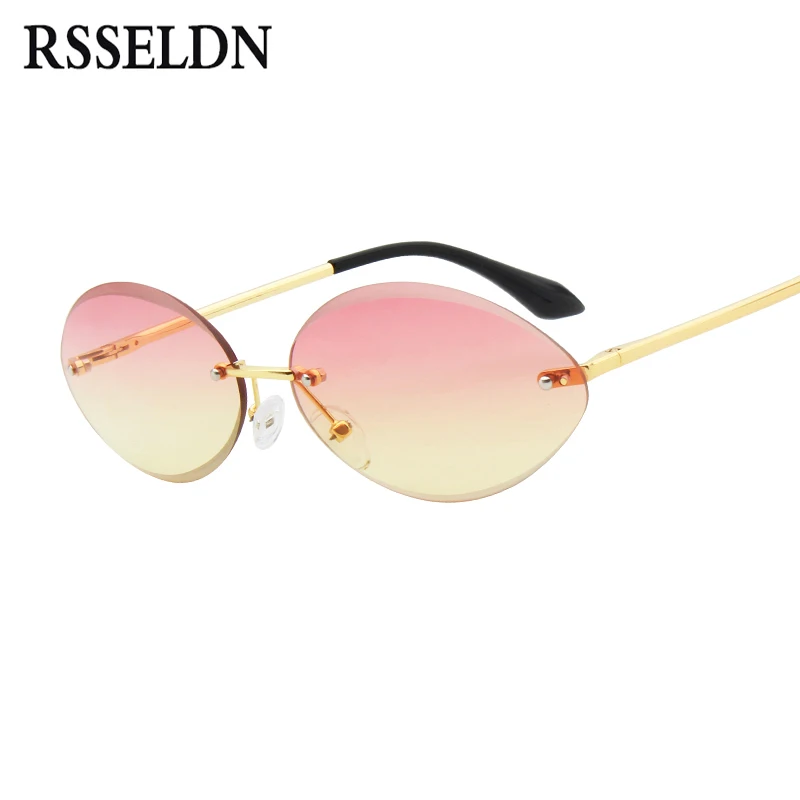 RSSELDN Small Rimless Sunglasses Women 2019 Fashion Pink Brown Oval Sun glasses For Female Gradient Lens Shades Vintage UV400
RSSELDN Small Rimless Sunglasses Women 2019 Fashion Pink Brown Oval Sun glasses For Female Gradient Lens Shades Vintage UV400