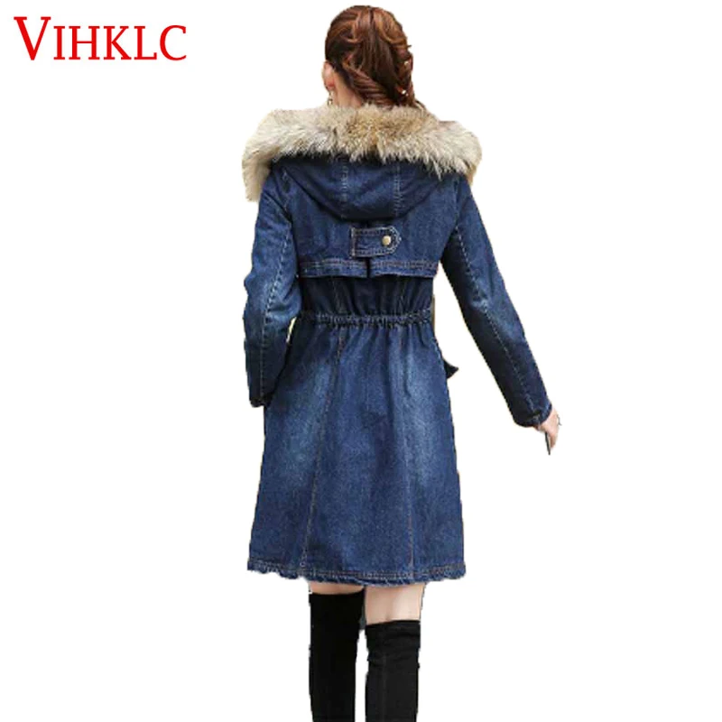 Denim Jacket Winter Women Parka New Lambwool Coat New Loose Thicken Big Fur Collar Patchwork Warm Overcoat Female Parka B921
Denim Jacket Winter Women Parka New Lambwool Coat New Loose Thicken Big Fur Collar Patchwork Warm Overcoat Female Parka B921