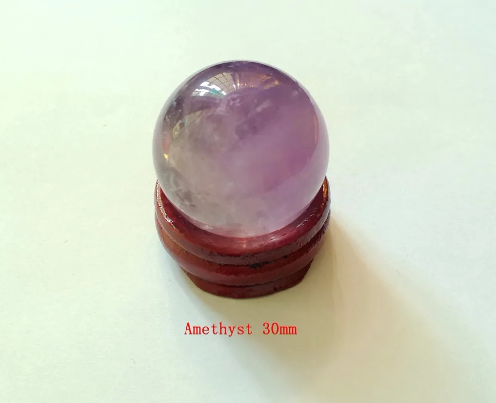 Natural Purple Amethyst Quartz Crystal Sphere Ball 1.18" (30mm) Divination Sphere With Stand 1Pcs
Natural Purple Amethyst Quartz Crystal Sphere Ball 1.18" (30mm) Divination Sphere With Stand 1Pcs