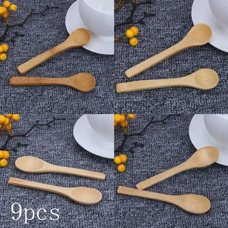 9Pcs Condiment Utensil Coffee Spoon Small Wooden Spoon Kitchen Cooking Teaspoon Kids Ice Cream Tableware Tool New Fashion Spoons
9Pcs Condiment Utensil Coffee Spoon Small Wooden Spoon Kitchen Cooking Teaspoon Kids Ice Cream Tableware Tool New Fashion Spoons