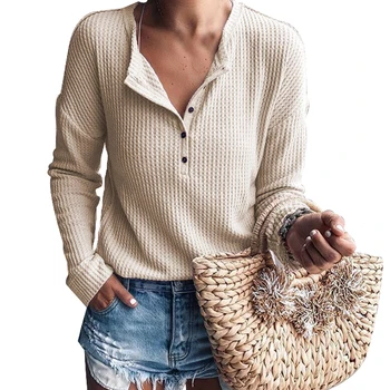 Button Knit Sweater Women V Neck Pullover Long Sleeve Casual Vintage Sweaters Fashion 2018 Autumn Winter Black Jumper Top Femme
Button Knit Sweater Women V Neck Pullover Long Sleeve Casual Vintage Sweaters Fashion 2018 Autumn Winter Black Jumper Top Femme