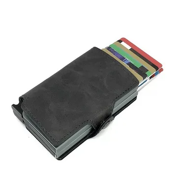 by dhl 20pcs Men And Women 2 Metal Credit Card Holder Aluminium RFID Blocking PU Wallet Hasp Mini Vintage Wallet Hold 14 Cards
by dhl 20pcs Men And Women 2 Metal Credit Card Holder Aluminium RFID Blocking PU Wallet Hasp Mini Vintage Wallet Hold 14 Cards