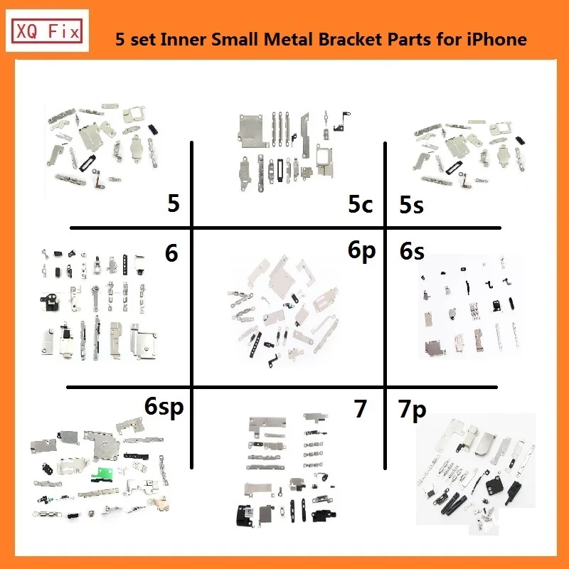 5 SET Inner Small Metal Bracket Parts Holder Full Set Replacement For iPhone 5 5s 6 6s 7 Plus
5 SET Inner Small Metal Bracket Parts Holder Full Set Replacement For iPhone 5 5s 6 6s 7 Plus