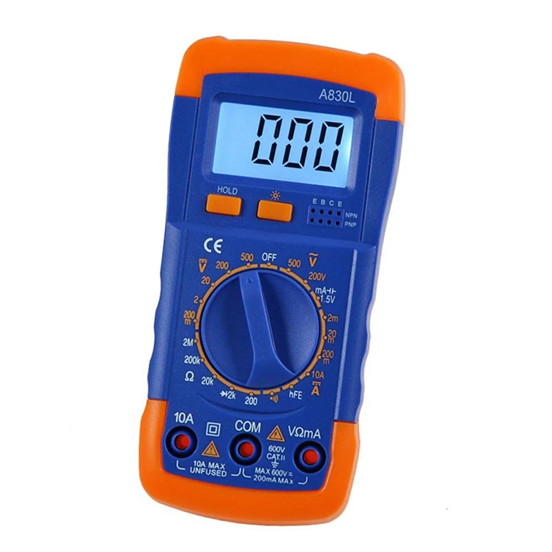 Professional A830L LCD Display Handheld Voltmeter Ammeter Ohmmeter Capacitance Meter Temperature Tester Digital Multimeter
Professional A830L LCD Display Handheld Voltmeter Ammeter Ohmmeter Capacitance Meter Temperature Tester Digital Multimeter