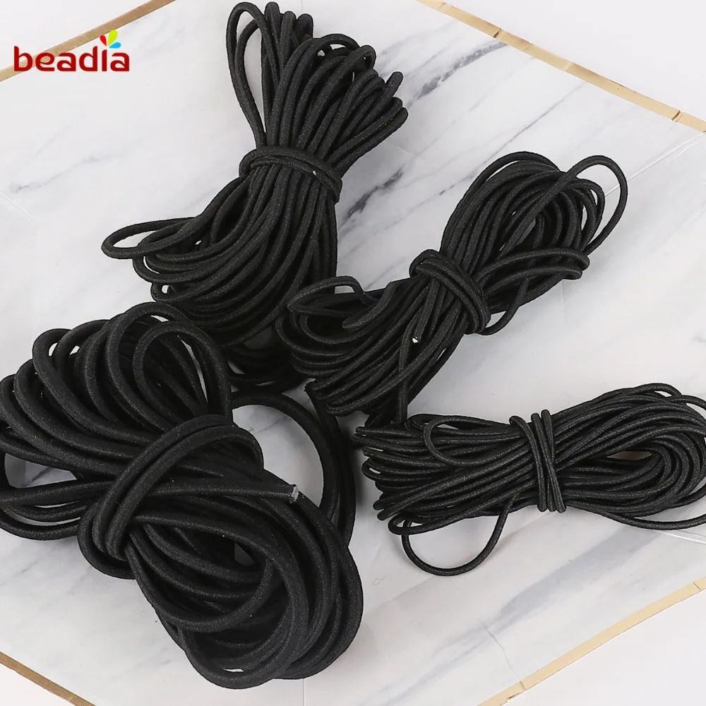 2M/bag Black Multi Size Round Elastic Band Elastic Rope Rubber Band Elastic Line DIY Sewing Accessories
2M/bag Black Multi Size Round Elastic Band Elastic Rope Rubber Band Elastic Line DIY Sewing Accessories