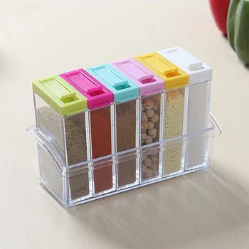 6Pcs/Set Seasoning Box Spice Jar Kitchen Spice Storage Bottle Jars Transparent Salt Pepper Cumin Powder Box Tools Dropshipping
6Pcs/Set Seasoning Box Spice Jar Kitchen Spice Storage Bottle Jars Transparent Salt Pepper Cumin Powder Box Tools Dropshipping