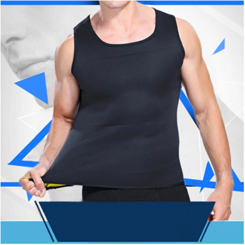 

Men Slimming Vest Body Shaper Neoprene Abdomen Fat Burning Shaperwear Speed Wicking Abdomen Waist Sweat Corset Weight Loss Suit