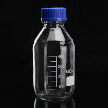 5pcs/lot 500ml Glass Reagent Bottle Borosilicate Capacity Bottle with Blue Screw Cap Transparent Laboratory Bottle School Teach
5pcs/lot 500ml Glass Reagent Bottle Borosilicate Capacity Bottle with Blue Screw Cap Transparent Laboratory Bottle School Teach