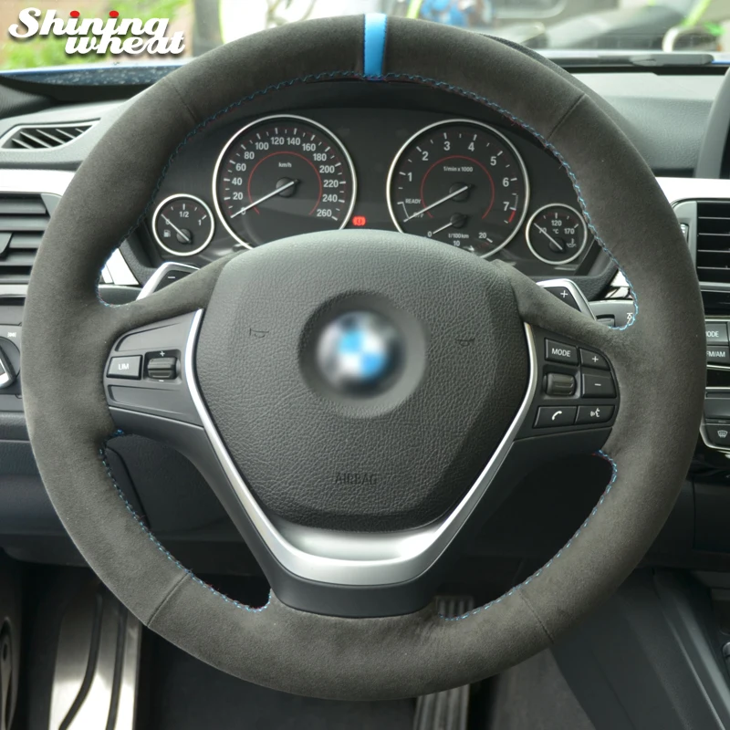 Shining wheat Black Alcantara Steering Wheel Cover for BMW 316i 320i 328i 320d F20 F45 F30 F31 F34 F32 F33
Shining wheat Black Alcantara Steering Wheel Cover for BMW 316i 320i 328i 320d F20 F45 F30 F31 F34 F32 F33