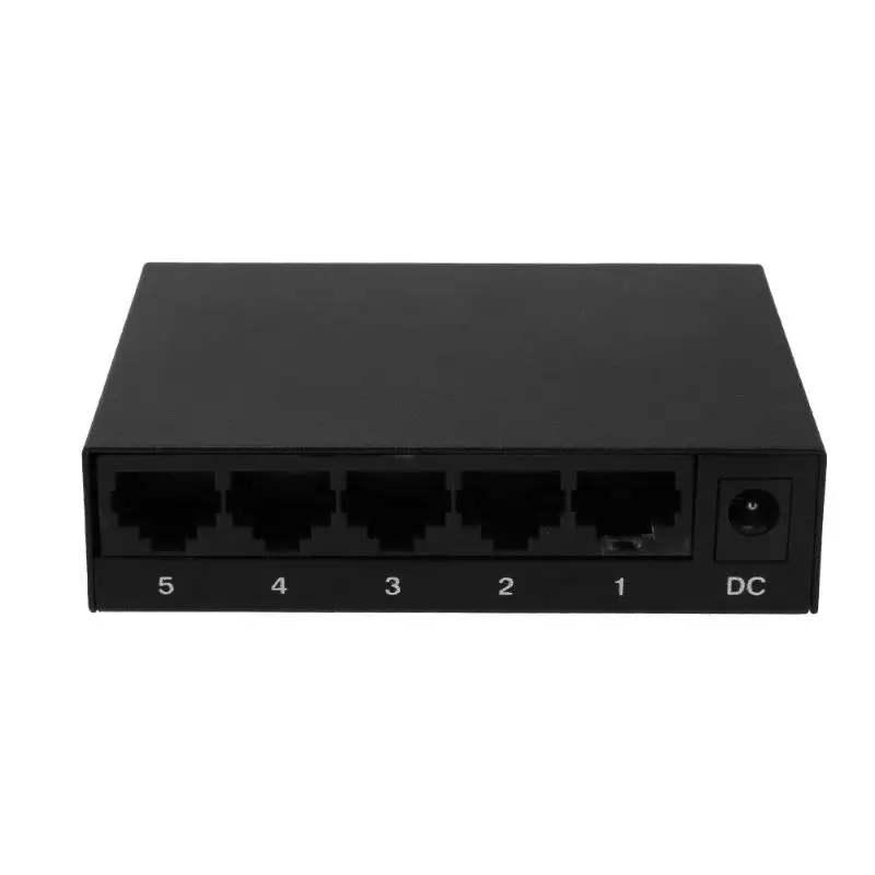 ALLOYSEED US EU Fast Ethernet Network Switch 5 Port 100Mbps Network Switch Adapter Cable Distributor with Metal Case
ALLOYSEED US EU Fast Ethernet Network Switch 5 Port 100Mbps Network Switch Adapter Cable Distributor with Metal Case