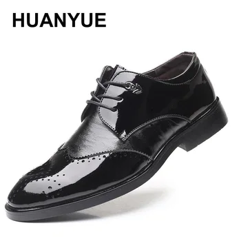 Spring Autumn Men Leather Shoes Lace-up Dress Business Men Shoes Breathable Wear Resistant Oxfords Shoes For Men Big Size 38-47
Spring Autumn Men Leather Shoes Lace-up Dress Business Men Shoes Breathable Wear Resistant Oxfords Shoes For Men Big Size 38-47