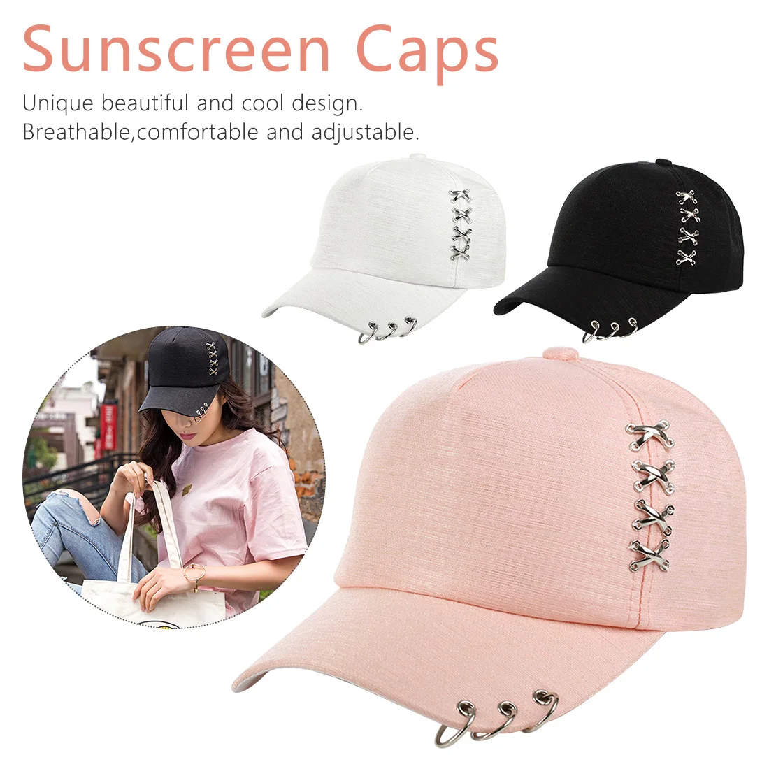 summer New Men's Women's Fashion Hat Boys Ring Adjustable Baseball Cap 3 Colors Accessories
summer New Men's Women's Fashion Hat Boys Ring Adjustable Baseball Cap 3 Colors Accessories