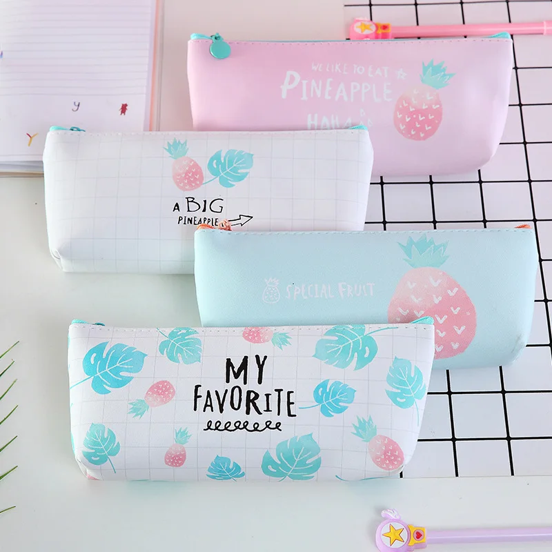 Cute Pineapple Pencil Case High Capacity Zipper Pencil Bag PU Leather Pen Case For Girls Gift School Office Supplies Stationery
Cute Pineapple Pencil Case High Capacity Zipper Pencil Bag PU Leather Pen Case For Girls Gift School Office Supplies Stationery