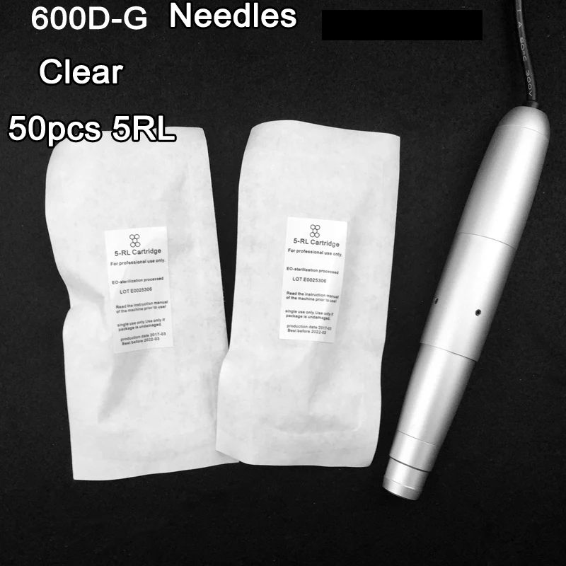Clear 600D-G Permanent Makeup needles 5RL 7RL 9RL 50pcs Sterilized Disposable Tattoo Eyebrow Pen Machine for Tattoo Needle
Clear 600D-G Permanent Makeup needles 5RL 7RL 9RL 50pcs Sterilized Disposable Tattoo Eyebrow Pen Machine for Tattoo Needle