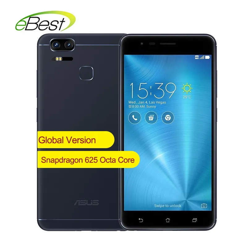 

Global Version ASUS ZenFone 3 Zoom ZE553KL Mobile Phone 4G LTE 5.5 Inch 4GB 64GB Dual 12MP Camera Octa Core 5000mAh Smartphone