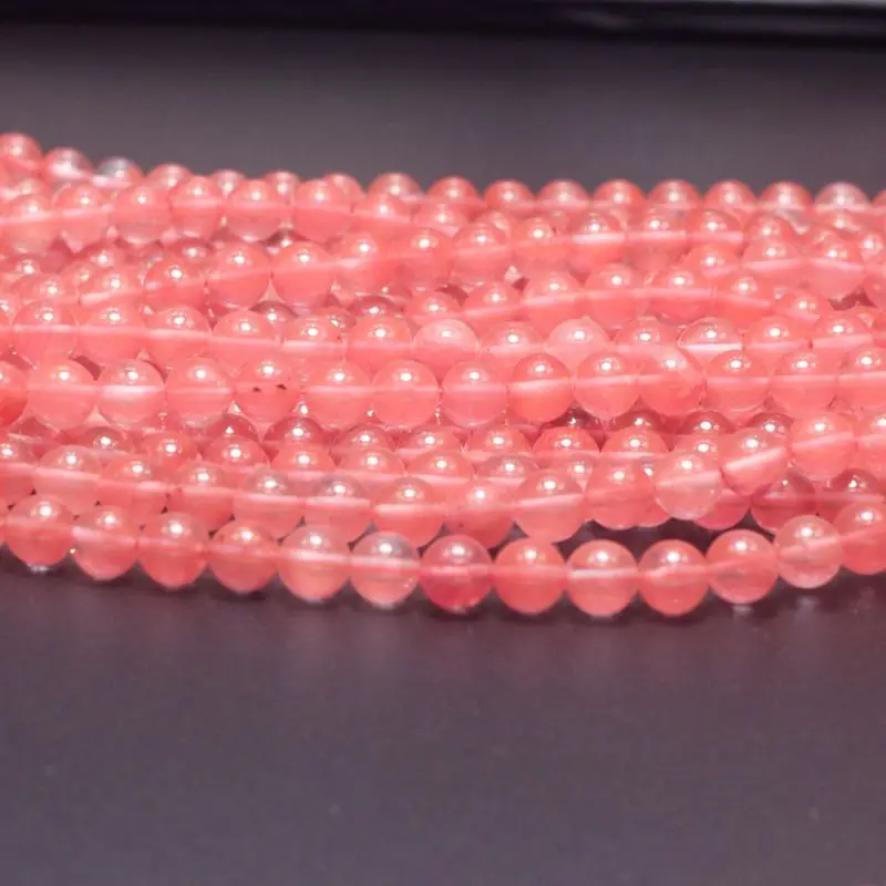 4/6/8/10MM Round Cherry Quartz Natural Stone Beads and Beads for Jewelry Making DIY Bracelet Necklace Jewelery Strand 15"
4/6/8/10MM Round Cherry Quartz Natural Stone Beads and Beads for Jewelry Making DIY Bracelet Necklace Jewelery Strand 15"