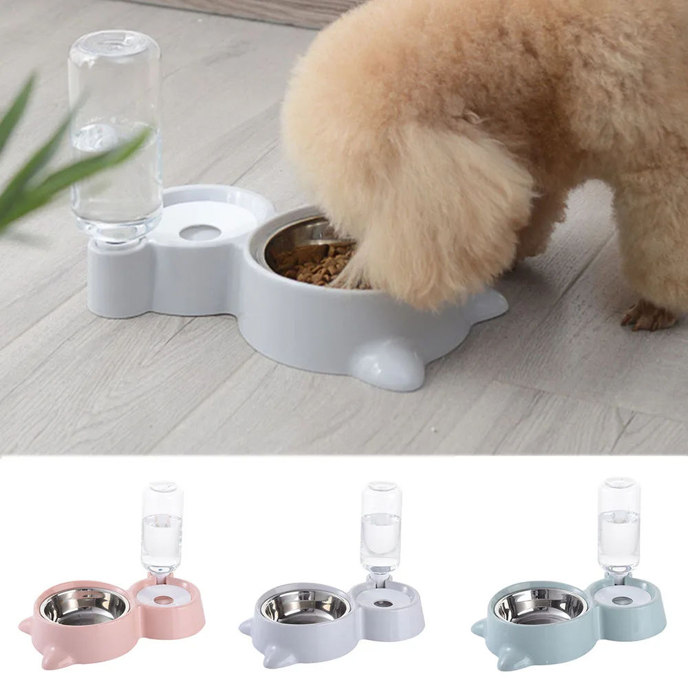 2 In 1 PP Stainless Steel Automatic Water Dispenser Feeder Drinker Pet Supplies Dog Bowl Cat Ears Shaped Bowl Detachable
2 In 1 PP Stainless Steel Automatic Water Dispenser Feeder Drinker Pet Supplies Dog Bowl Cat Ears Shaped Bowl Detachable