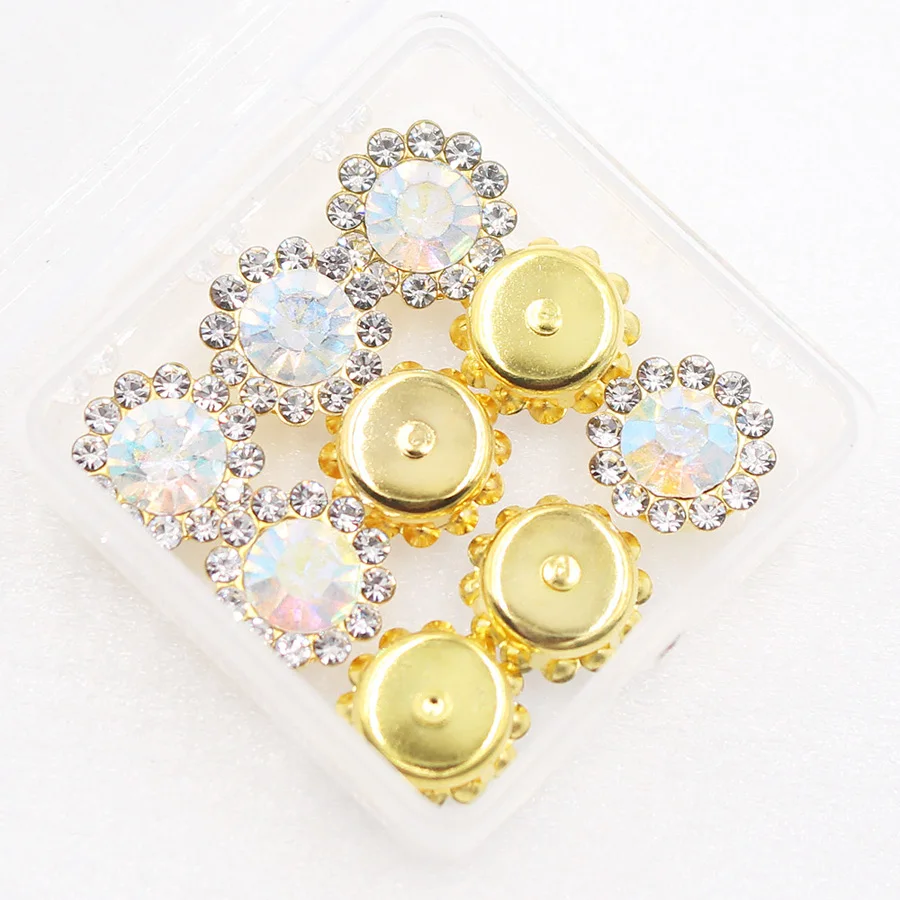Shine Clear Crystal Sewing Rhinestone Gold Claw 10mm/12mm 20pcs Crystal ab colors Sew on Rhinestone Beads Bags Wedding Dress diy
Shine Clear Crystal Sewing Rhinestone Gold Claw 10mm/12mm 20pcs Crystal ab colors Sew on Rhinestone Beads Bags Wedding Dress diy