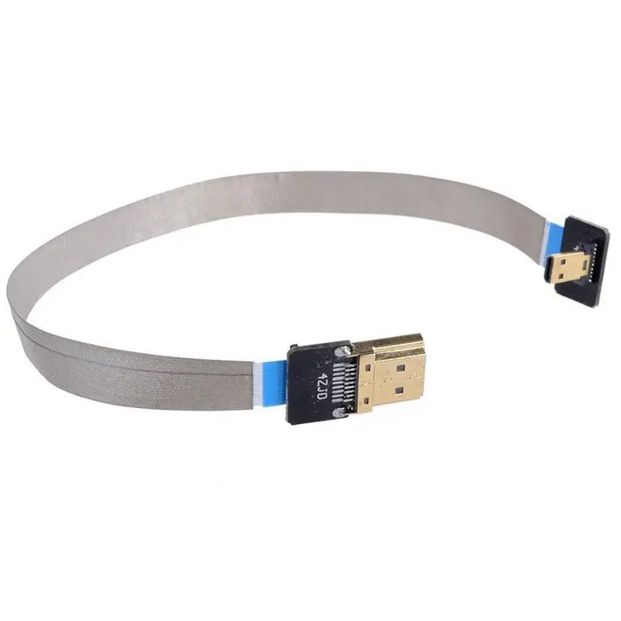 Jimier 20cm 50cm 90 Degree Up Down Angled FPV Micro HDMI Male to HDMI Male FPC Flat Cable for Multicopter Aerial Photography
Jimier 20cm 50cm 90 Degree Up Down Angled FPV Micro HDMI Male to HDMI Male FPC Flat Cable for Multicopter Aerial Photography