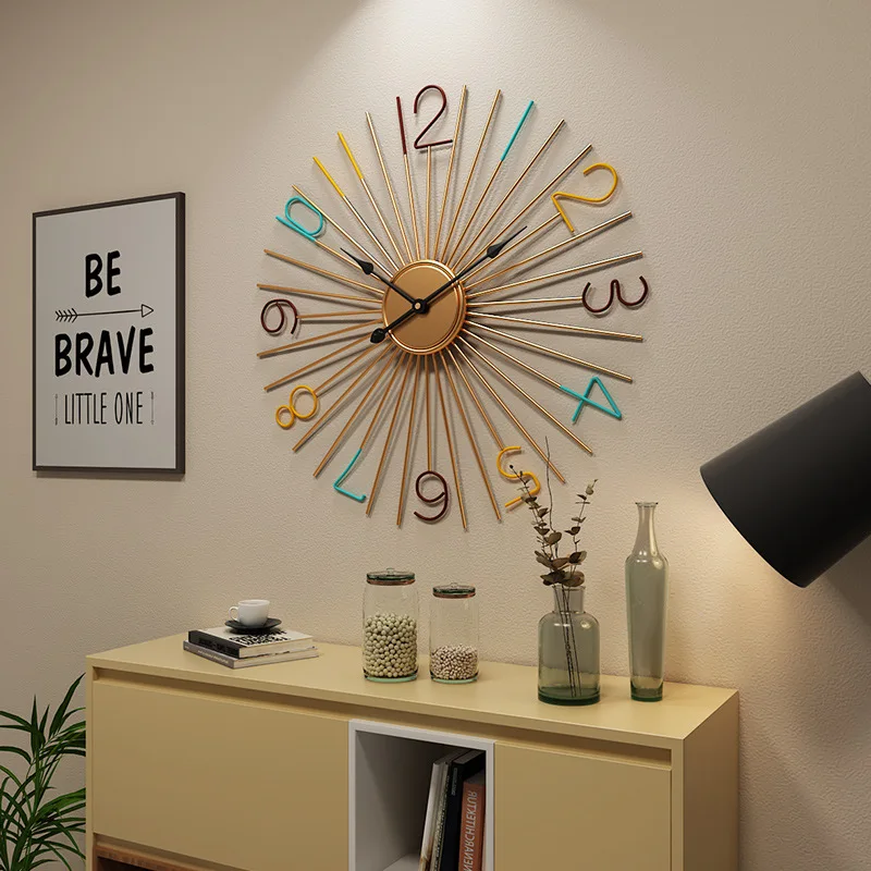 Large Metal Wall Clock Modern Design European Iron Art Big Clocks Hanging Wall Watch on The Wall
Large Metal Wall Clock Modern Design European Iron Art Big Clocks Hanging Wall Watch on The Wall