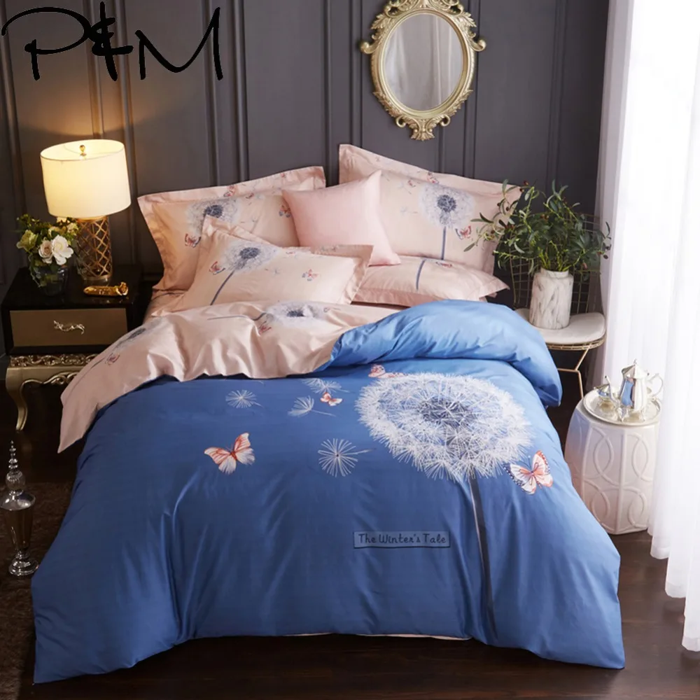 Papa&Mima Dandelion and butterfly print Pastoral style Bedding Sets Queen King Size Cotton Bedlinens flatsheet Duvet Cover Set
Papa&Mima Dandelion and butterfly print Pastoral style Bedding Sets Queen King Size Cotton Bedlinens flatsheet Duvet Cover Set