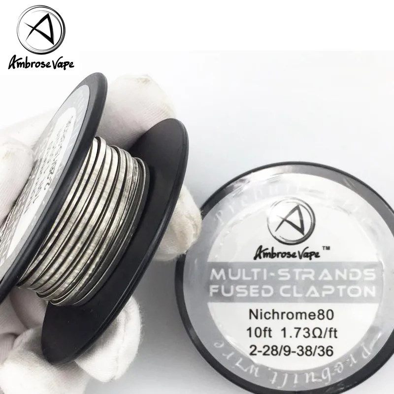 Ambrose Hot Resistance Wire Multi-Strands Fused Clapton/Staple/Chain Link Heating Wire for RDA RBA Atomizer Vaporizer Coil 3m
Ambrose Hot Resistance Wire Multi-Strands Fused Clapton/Staple/Chain Link Heating Wire for RDA RBA Atomizer Vaporizer Coil 3m