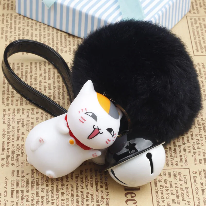 New Cute Cartoon Cat Key Ring Anime Keychain Fur Pompom Keychain Fluffy Key Chain Leather Rope Key Chains Car Bag Charms Pendant
New Cute Cartoon Cat Key Ring Anime Keychain Fur Pompom Keychain Fluffy Key Chain Leather Rope Key Chains Car Bag Charms Pendant