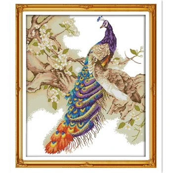 Peacock (2) Needlework Embroidery Cross Set 11CT 14CT Printed On Canvas Chinese Counted Cross Stitch Pattern Cross Stitch Kit
Peacock (2) Needlework Embroidery Cross Set 11CT 14CT Printed On Canvas Chinese Counted Cross Stitch Pattern Cross Stitch Kit
