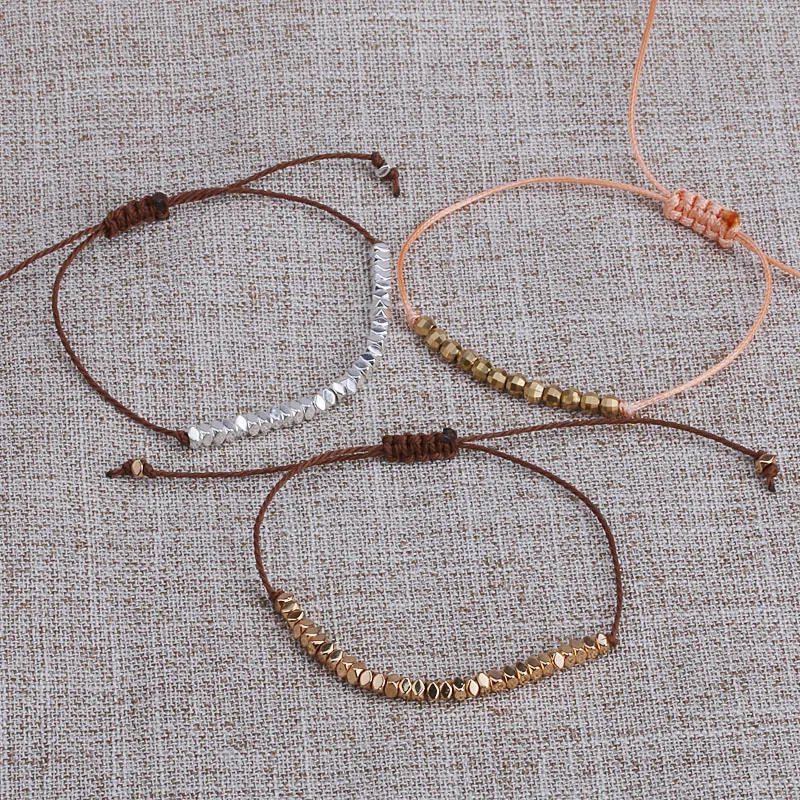 Simple Style Natural Stone Bracelet Handmade Adjustable Rope Braided Bangle Round Square Stone Beads Bracelets for Women Jewelry
Simple Style Natural Stone Bracelet Handmade Adjustable Rope Braided Bangle Round Square Stone Beads Bracelets for Women Jewelry