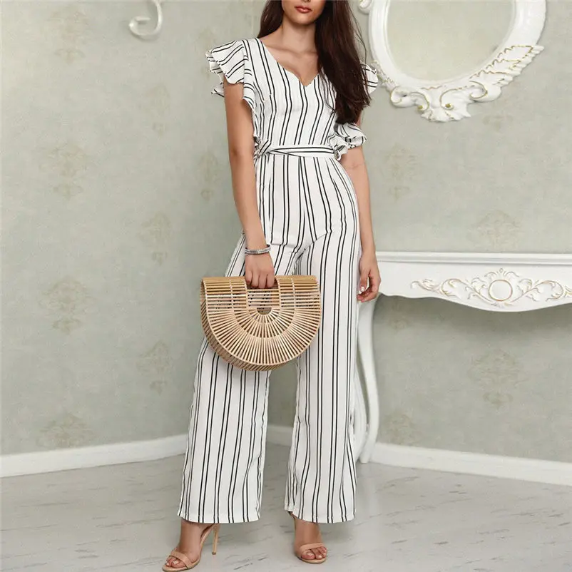 Fashion summer jumpsuit woman Striped Clubwear Playsuit Bodysuit Party Long Pants Trouser pantaloni siamesi 2019 New Fashion M5
Fashion summer jumpsuit woman Striped Clubwear Playsuit Bodysuit Party Long Pants Trouser pantaloni siamesi 2019 New Fashion M5