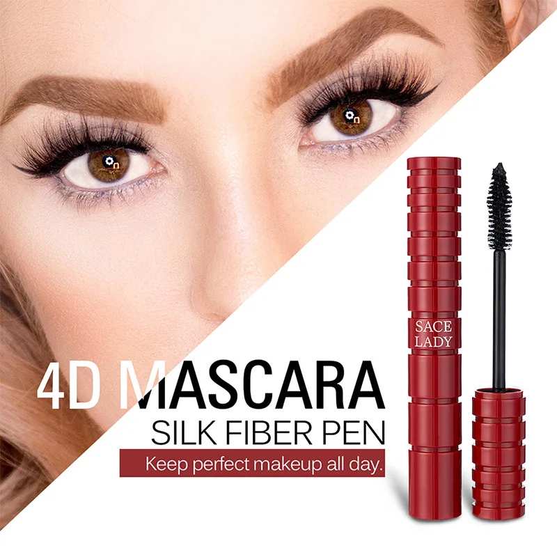 Ladies Curling Thick 4D Mascara Black Color Silk Fiber Waterproof Extension Eye Lash Makeup Volume Eye Lash Mascara Cosmetic
Ladies Curling Thick 4D Mascara Black Color Silk Fiber Waterproof Extension Eye Lash Makeup Volume Eye Lash Mascara Cosmetic