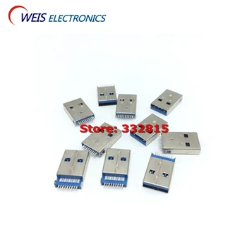 50pcs A-type A/M USB 3.0 MALE SOCKET 9pin USB SOCKETS SMT connector plug JACK SINK high transfer speed Free shipping!
50pcs A-type A/M USB 3.0 MALE SOCKET 9pin USB SOCKETS SMT connector plug JACK SINK high transfer speed Free shipping!