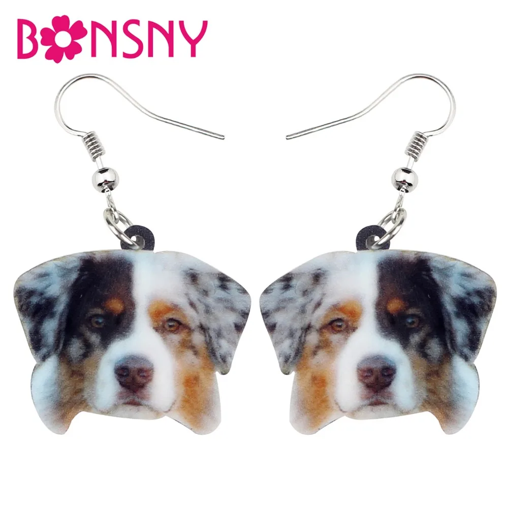 Bonsny Acrylic Novelty Australian Shepherd Dog Earrings Drop Dangle Novelty Cartoon Animal Jewelry For Women Girl Charms Brincos
Bonsny Acrylic Novelty Australian Shepherd Dog Earrings Drop Dangle Novelty Cartoon Animal Jewelry For Women Girl Charms Brincos