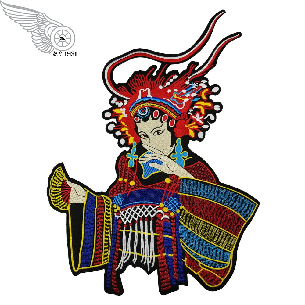 Embroidery chinese new year gift patch Beijing Opera Patches Colors for jacket Full Back Size Patch
Embroidery chinese new year gift patch Beijing Opera Patches Colors for jacket Full Back Size Patch