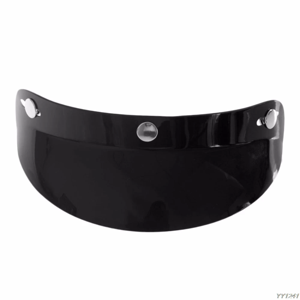 Universal Black 3 Snap Visor Face Shield Lens For Motorcycle Helmets Open Face Motorcycle Accessories Protective Gears-Y11
Universal Black 3 Snap Visor Face Shield Lens For Motorcycle Helmets Open Face Motorcycle Accessories Protective Gears-Y11