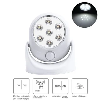 7W Led Wall Lamp Night light Motion Sensor Battery Powered Wireless Wall Corridor Passage Night Lamp for Indoor Outdoor
7W Led Wall Lamp Night light Motion Sensor Battery Powered Wireless Wall Corridor Passage Night Lamp for Indoor Outdoor